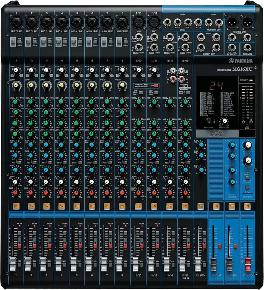 Mesa De Som Analógica 16 Canais Mg16Xu Yamaha, Yamaha, Mg16Xu