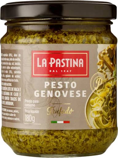 La Pastina Molho Pesto Alla Genovese Com Trufas 180G