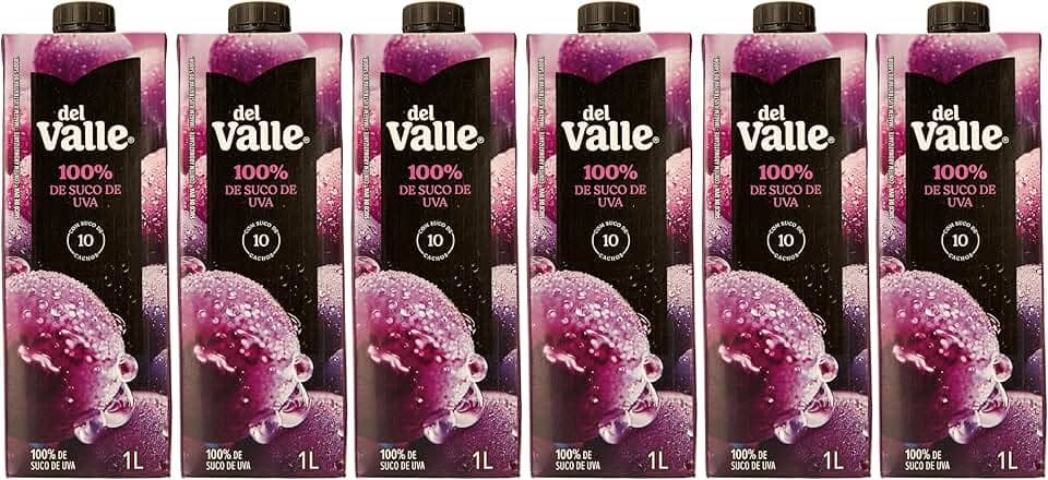 Pack de Del Valle 100% UVA (06) 6 unidades