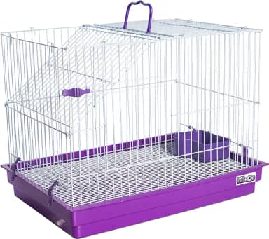 JEL PLAST GAIOLA PARA COELHO PORQUINHO DA INDIA E CHINCHILA - LILÁS,GRANDE