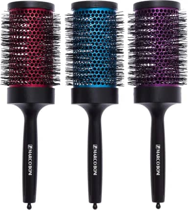 Marco Boni Escova Profissional Thermal Metallic Vazada 74Mm 7812T Cores Sortidas