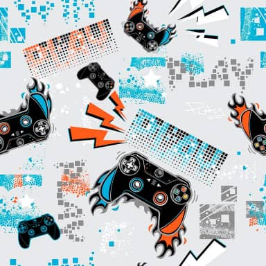 Papel De Parede 3m Adesivo Gamer Video Game