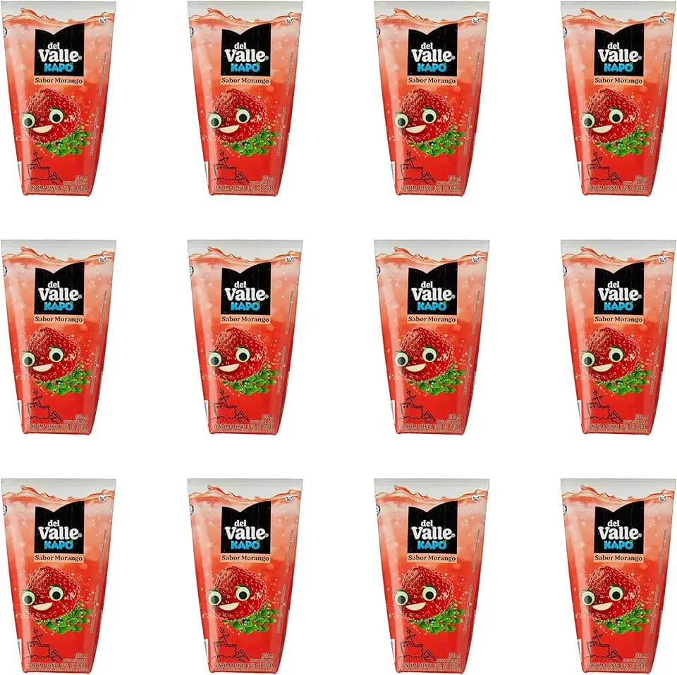 Pack de Kapo Morango 200ml 12 unidades