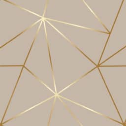 Papel De Parede Adesivo Lavável Efeito Geométrico 3D Quarto Casal e Sala Fendi Fio Gold Autocolante 3m