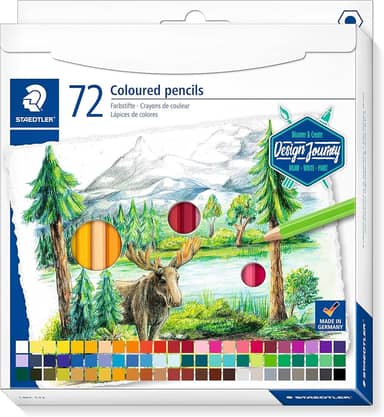 STAEDTLER Lápis de Cor Design Journey 146C C72 – Estojo com 72 Cores Intensas, Mina Macia, Fácil de Misturar, Ideal para Técnicas Secas
