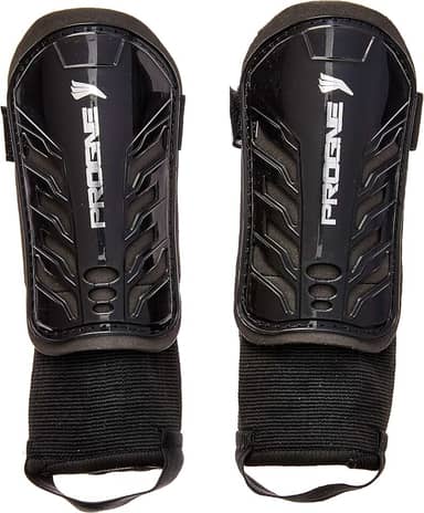 Caneleira Futebol Futsal Society Baby Com Tornozeleira - Preta - Par