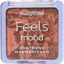 Paleta De Contorno Marmorizado Feels Mood Medium HB7527M Ruby Rose
