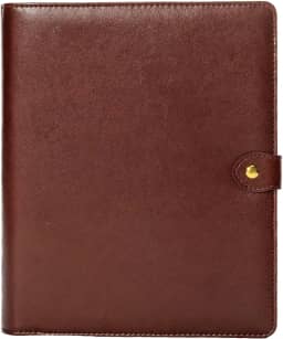 Meu plano perfeito, planner sem data com sobrecapa executiva em couro-soft, capa Xadrez | Planner 2026