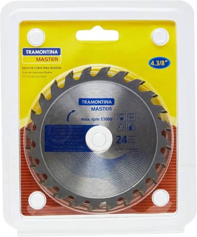 Tramontina 42633101, Disco Corte para Madeira 4.3/8''