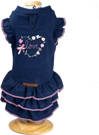 Love Vestido para Cães, Marinho, P