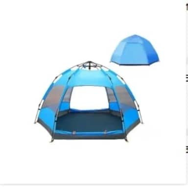 Barraca De Acampamento Automático Grande Para Camping 5-8 Lugares Ventilacao 270 * 270 * 150cm Portátil A Prova D'agua Dois