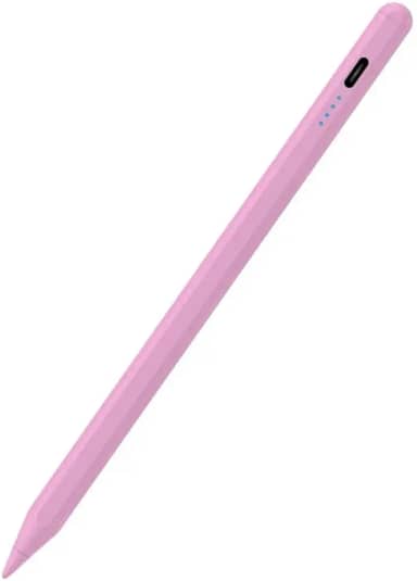 Caneta Stylus capacitiva universal para Samsung Galaxy Tab A7/A8/A9/A9 Plus - ferramenta de escrita/desenho compatível com Android/iOS, sensibilidade à pressão, pontas substituíveis (rosa)