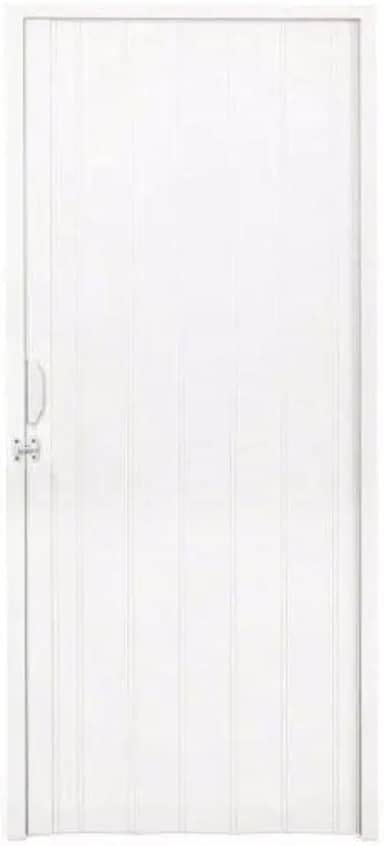 Porta Sanfonada PVC Polifort 210cmx100cm Branco Neve