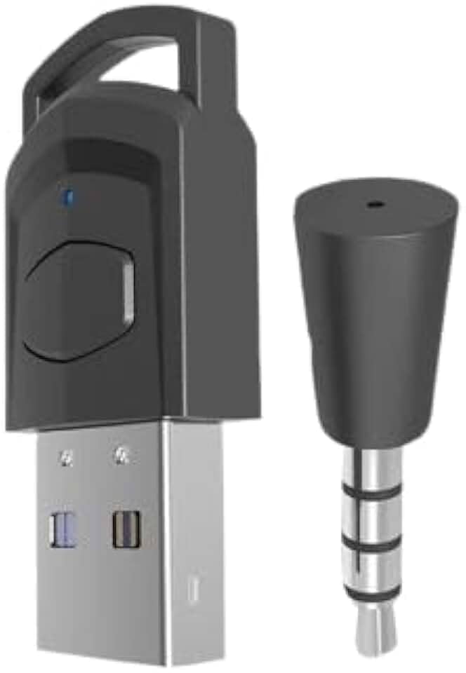 Adaptador de fone de ouvido sem fio, receptor para PS5, PS4 Game Console, PC Headset, Bluetooth 5.0.