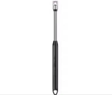 Acendedor Elétrico Recarregável USB, Flexível com LED Indicador de Bateria, Preto, 7,5 cm, para Fogão e Camping