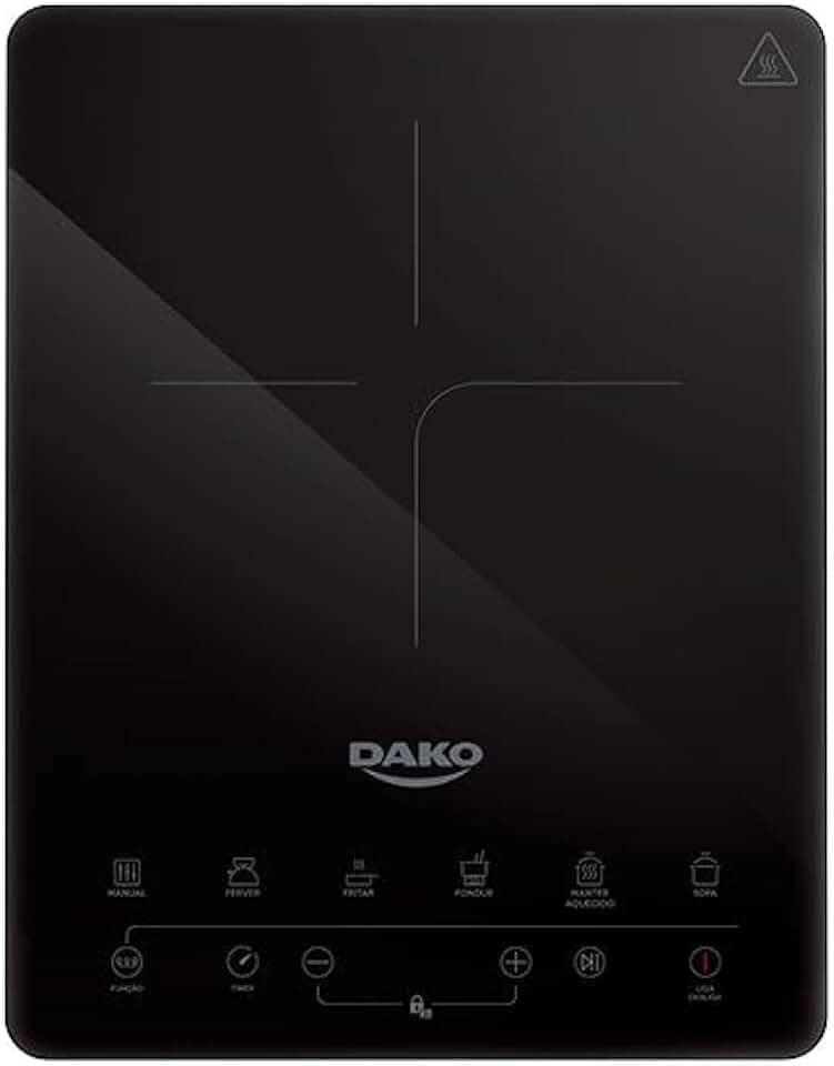Cooktop de Indução 1 Boca Dako Portátil Preto 127V
