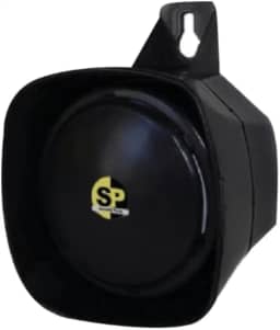 Sirene de Alarme e Cerca 12V, 120dB, Alta Potência, Preta