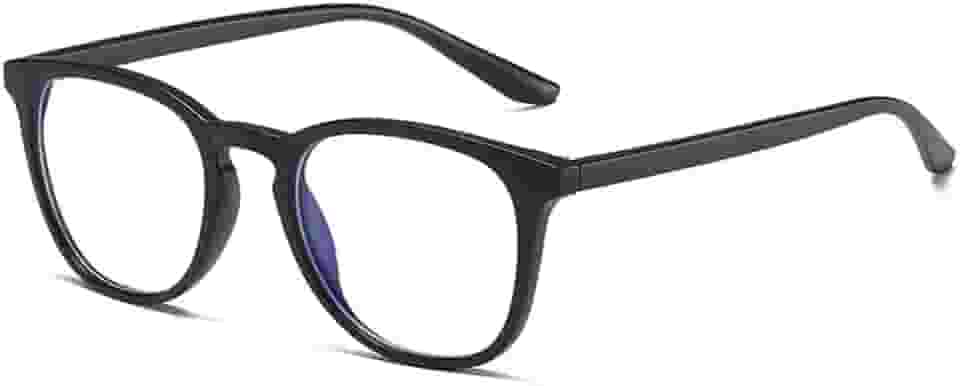 Óculos Anti Luz Azul Quadrado Fozoco Eyewear Para Computador Celular e Games - Quito (Preto Fosco)