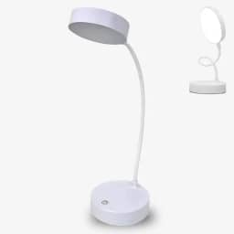 Luminaria Recarregavel Flexivel LED Amarela Escritorio Estudo Leitura Portatil Iluminacao Otimizada Protecao Olhos Conforto Versatil