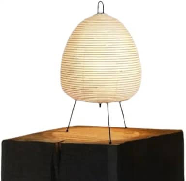 Abajur Japonês de Papel LED, Lâmpada de Mesa Tripé, Decoração Criativa para Sala, Quarto, Cabeceira, Estudo, Hotel