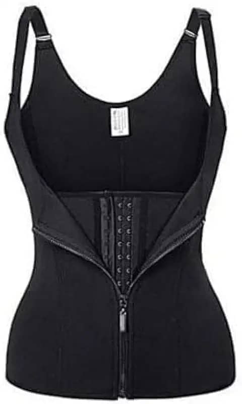 Cinta Modeladora Dupla Compressão Redutor Ziper Cor:Preto Tamanho:M