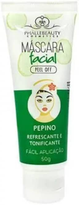 Máscara Facial Peel Off Phallebeauty Pepino 50gr