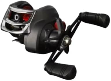 Carretilha De Pesca Para Destro ou Canhoto Carretel 18+1 Rolamentos Com 11 Velocidades Força de Frenagem Magnética de 10 kg Relação 7.2:1 Molinete Preto e Vermelho DUPIN