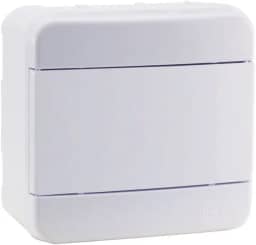 Force Line - Quadro Distribuicao 4 Disjuntores Din Branco - Sobrepo