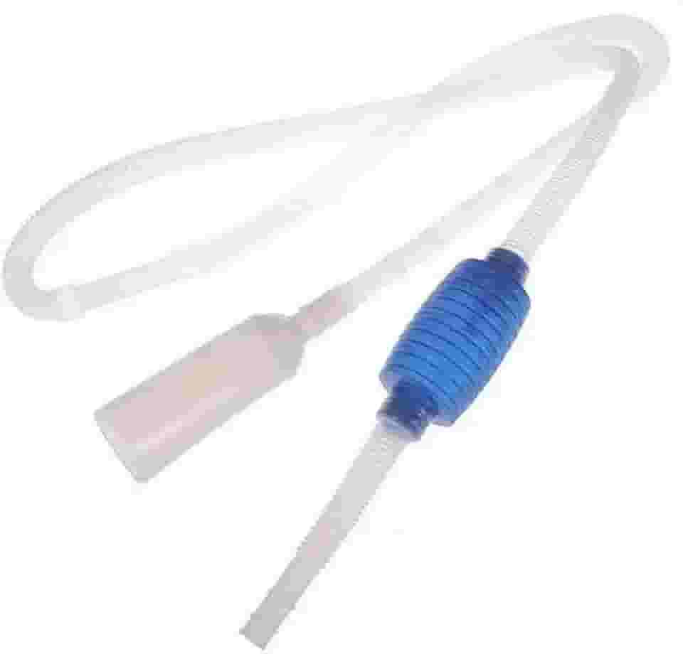 Sifão Aspirador para Limpeza de Aquário com Bomba de Sucção | Mangueira de 1 Metro | Remoção de Sujeira Fácil | Ideal para Limpeza e Troca de Água