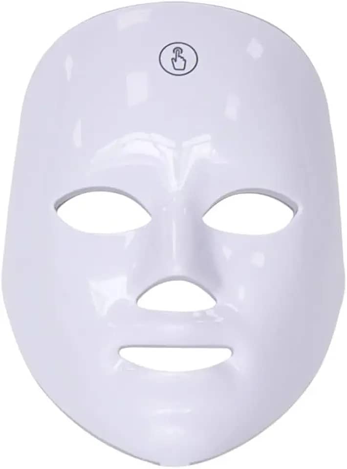 Branco Led Facial, Mascara Led, Mascara de Facial, Tratamento Fototerapia Estética 2 Cores