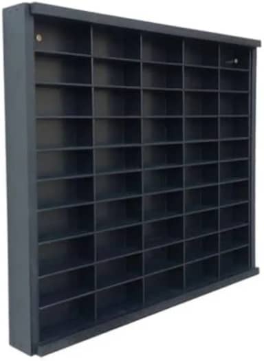 Display para Coleção com 50 Nichos Escala 1:64, Expositor com Tampa para Melhor Proteção e Visualização