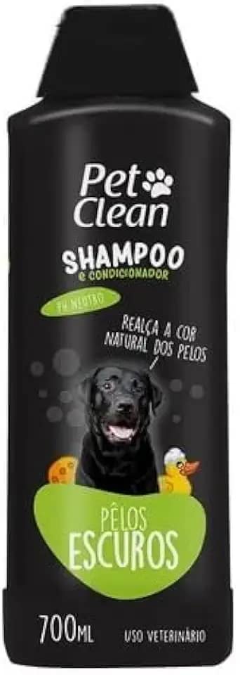 Shampoo Escurecedor Pet Clean 2 em 1-700ml | Brilho e Cor Intensos para Cães e Gatos