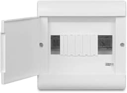 Quadro Embutir Ouro Box 08 Módulos Din Porta Opaca Steck Branco 8 Módulos