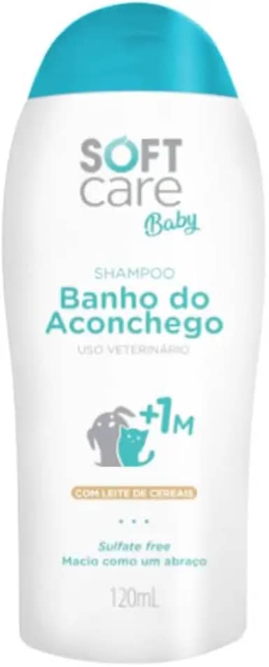 Shampoo Soft Care Baby Banho do Aconchego para Cães e Gatos Filhotes - 120ml
