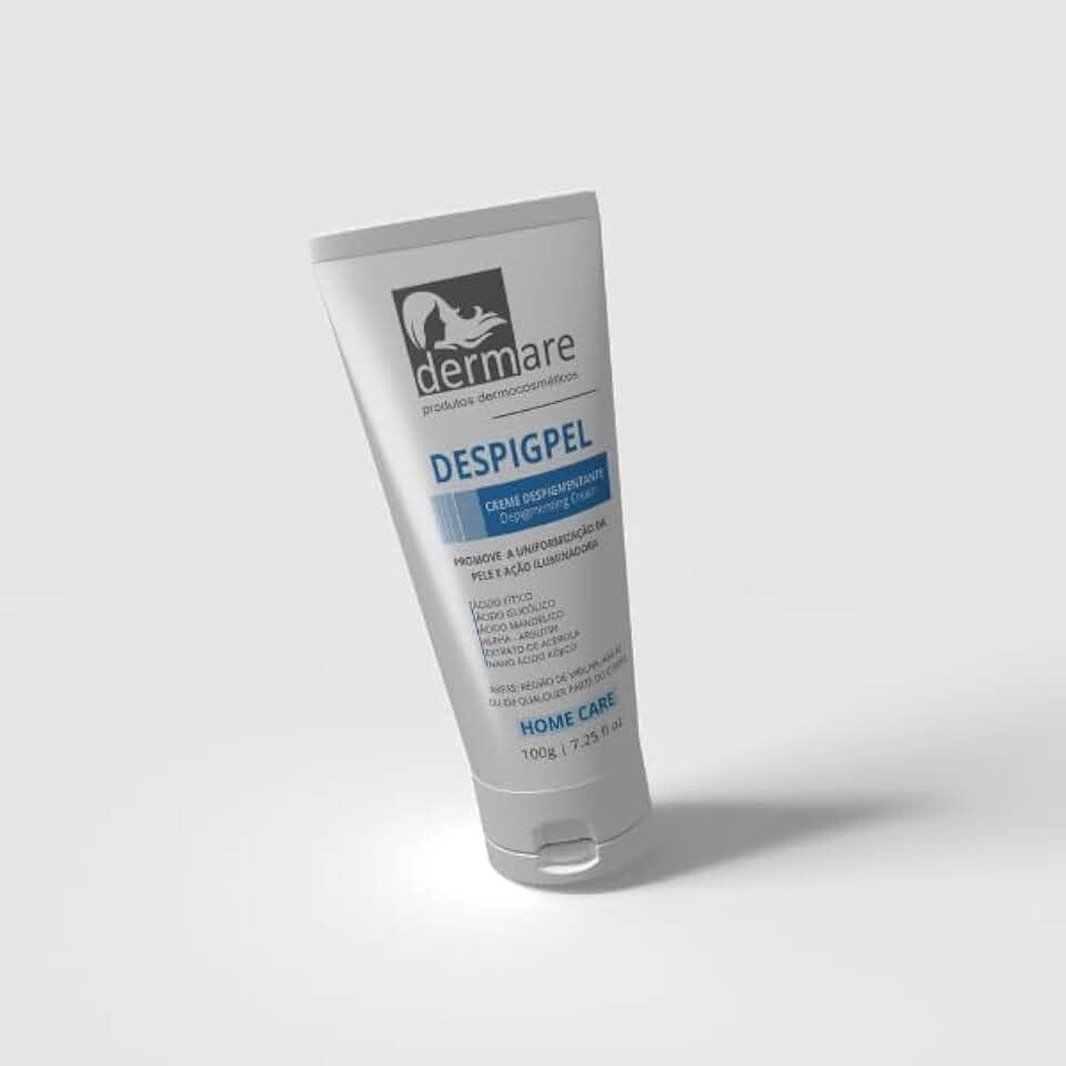 DERMARE Despigpel 100g | Clareador de Manchas, Virilhas e Axilas | Alpha-Arbutin, Ácido Kójico, Mandélico e Glicólico | Uniformiza o Tom e Ilumina a Pele