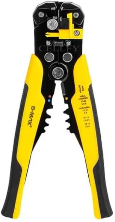 Alicate Profissional Automático 8 Polegadas Decapador, Descascador e Crimpador de Fios, Ferramenta Essencial para Eletricistas, Cortador e Crimpador de Alta Performance!