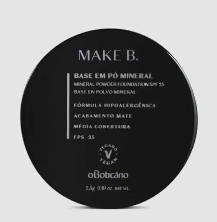 O Boticário - Base em Pó Mineral Cor 20 Make B. 5,5g