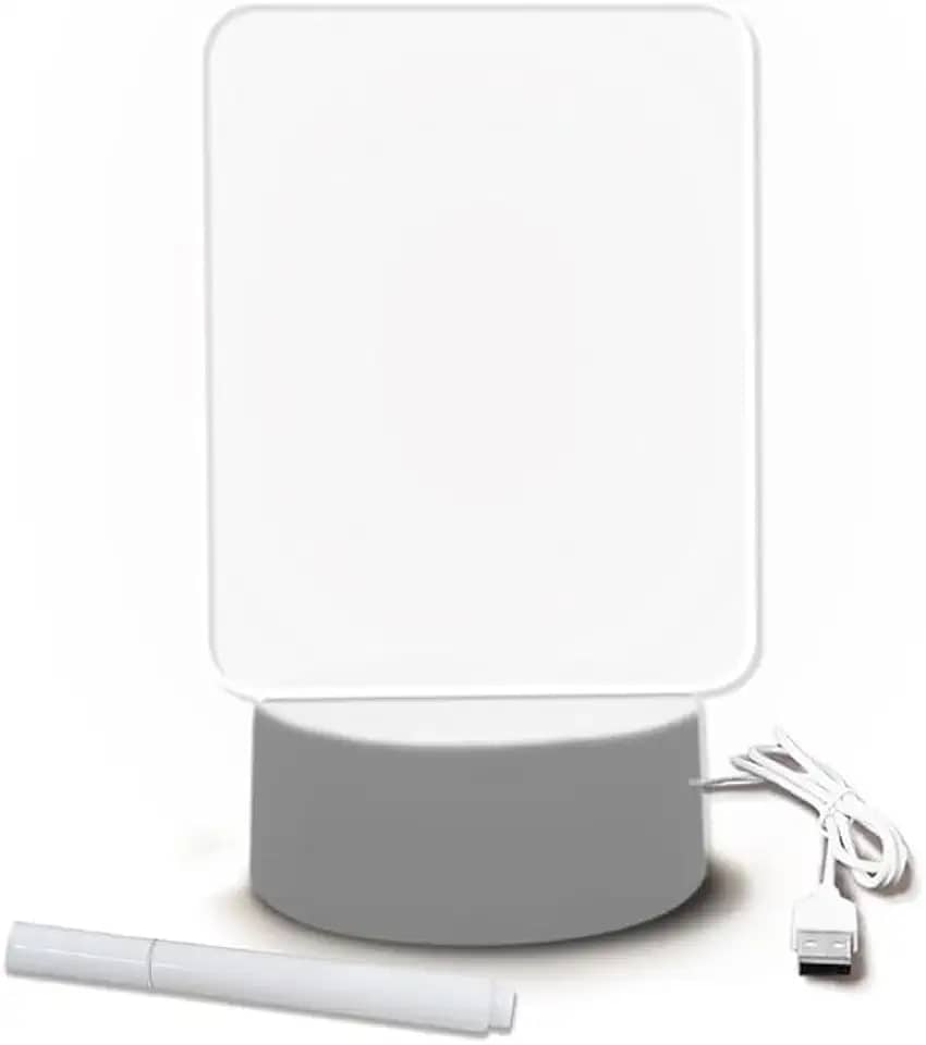 Luminária 3D LED Quadro De Mensagem - Presente Criativo - Decoração Romântica Quarto - Luminária USB Decorativa - Presente Romântico