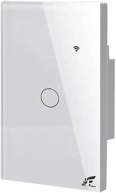Interruptor Inteligente Wi-Fi + RF433, 1 Botão Touch, Compatível com Alexa, Controle por Aplicativo