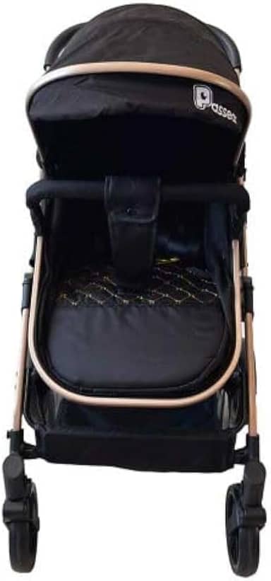 Carrinho Bebê Passear Move Assento Passeio e Moisés Preto Golden