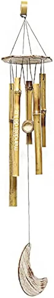 Mobile Sino dos Ventos de Bambu Lua 55cm