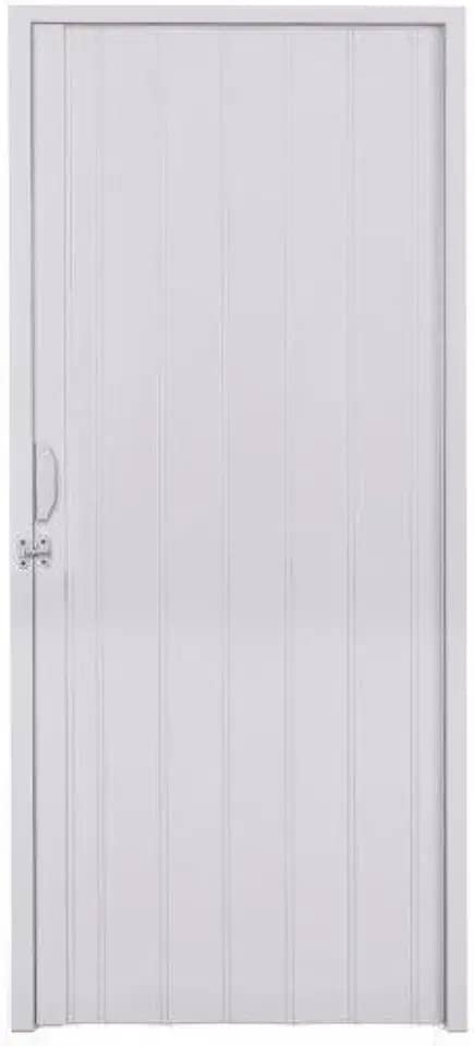 Porta Sanfonada PVC Polifort 210cmx60cm Cinza