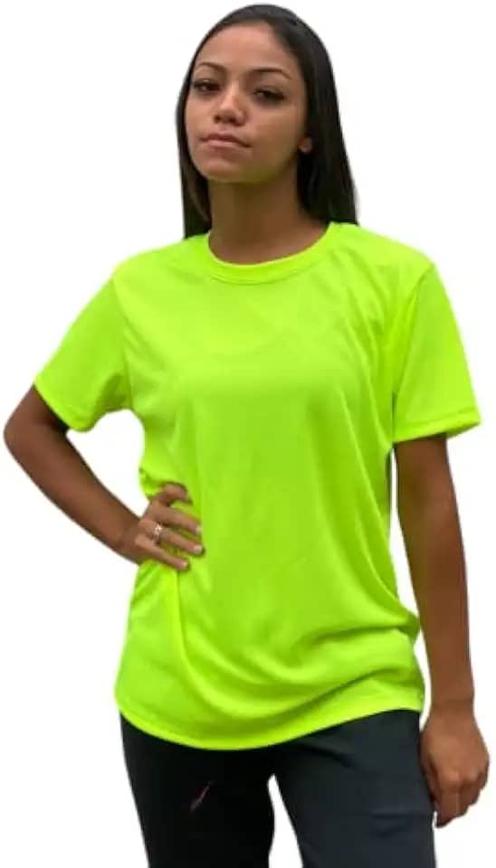 Camiseta Dry Fit Feminina 100% Poliéster Academia Corrida Cross Fit Ginástica