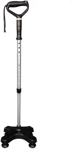 Bengala de Alumínio 4 Pontas Mercur Cor Preto Tamanho Único