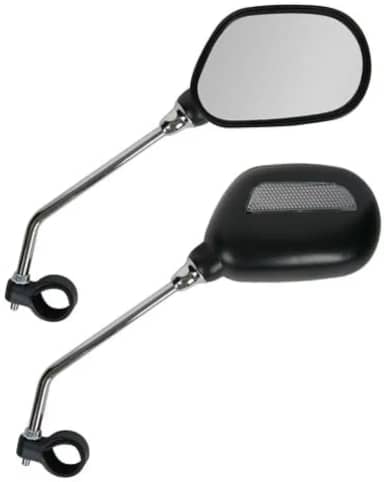 Espelho Retrovisor com Refletor para Bicicletas Urbanas, MTB Motos Visão Ampla Rotação 360° Alta Resistência, Antivibração, Ajuste Preciso Segurança no Trânsito, Acessório para Ciclismo e Motocicletas