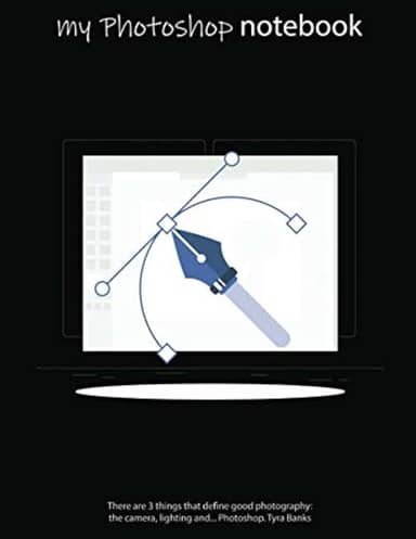 Notebook: Photoshop Curve, Squared, Soft Cover, Letter Size (8.5 x 11 inches) – Large format tool for your ideas and projects: Men`s and Women`s Photoshop editor artist journal & diaries in classroom