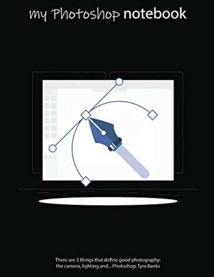 Notebook: Photoshop Curve, Squared, Soft Cover, Letter Size (8.5 x 11 inches) – Large format tool for your ideas and projects: Men`s and Women`s Photoshop editor artist journal & diaries in classroom