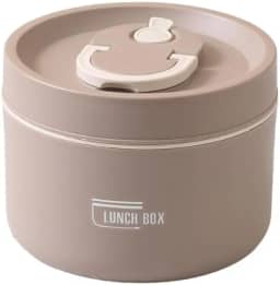 Marmita Térmica Redonda com Alça 600ml-Leve suas refeições com segurança e temperatura ideal (Azul)