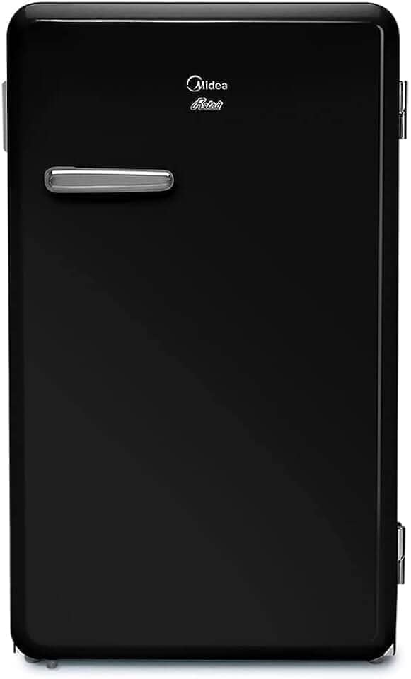 Frigobar Retrô, 95L, Preto, 220V, Midea, MRV10P2