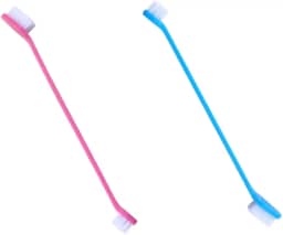 Escova de Dentes Dupla para Cães e Gatos, Kit com 2 Peças - Ideal para Limpeza Dental de Pets (2)